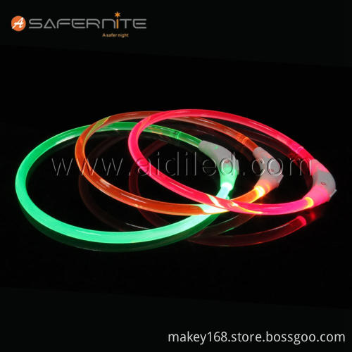 Light-Weight Tpu Led Light Up Tube Dog Collar